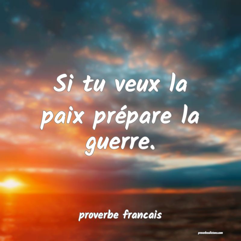 Si tu veux la paix prépare la guerre.... Si tu veux la paix prépare la guerre....