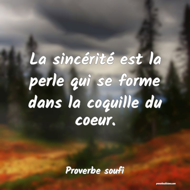 Proverbe Soufi