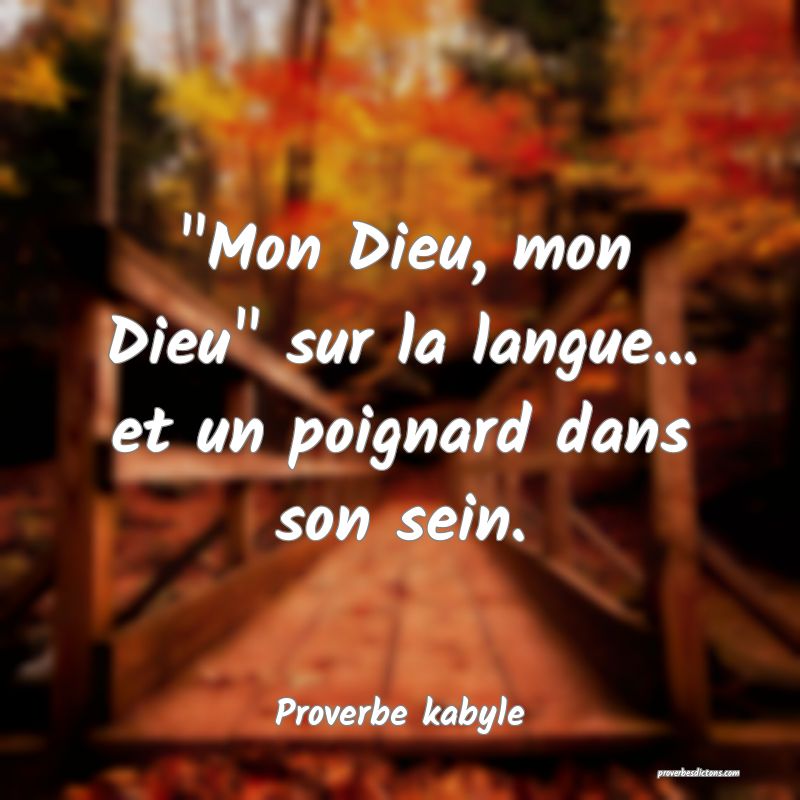 Proverbe kabyle - 