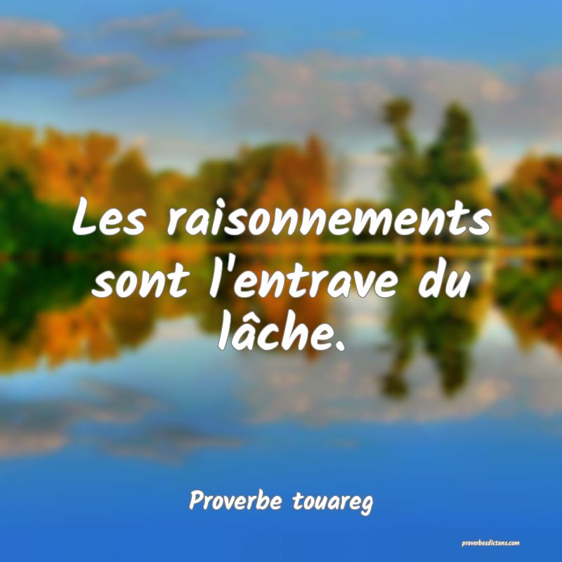 Proverbe Touareg