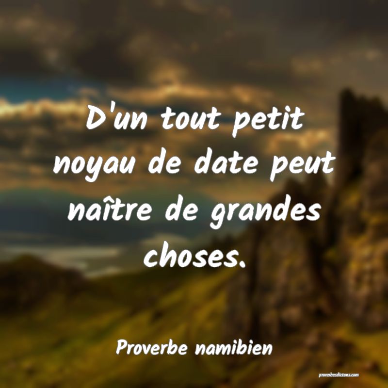 Proverbe Namibien