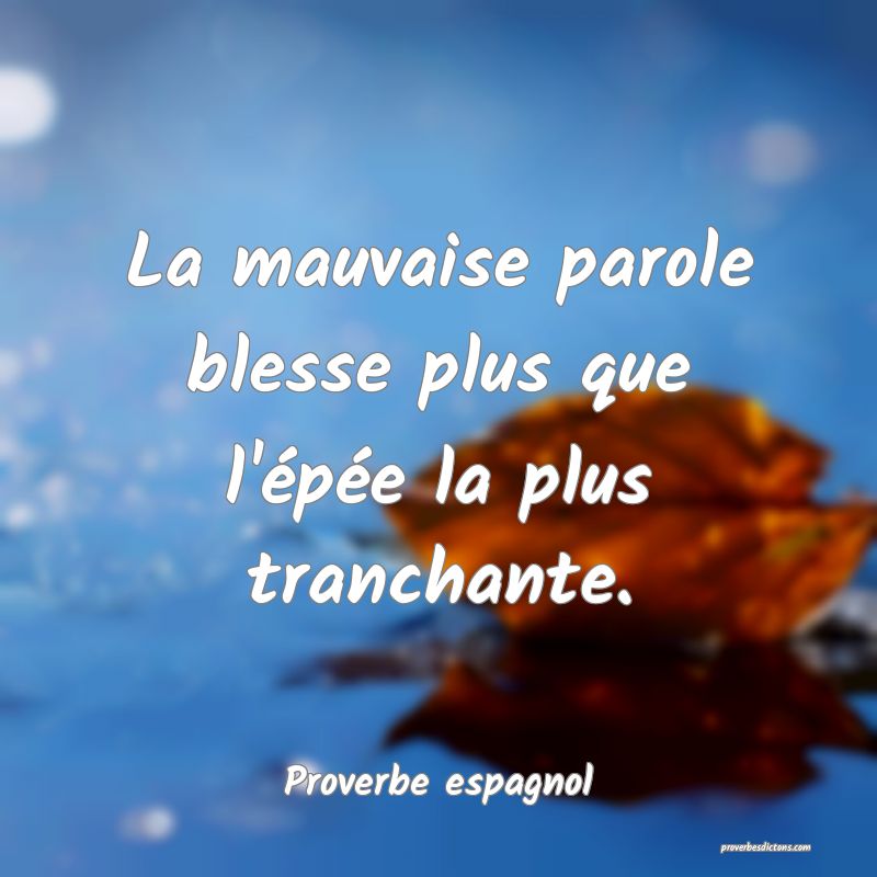 La parole est plus tranchante qu'un sabre affÃ»t...