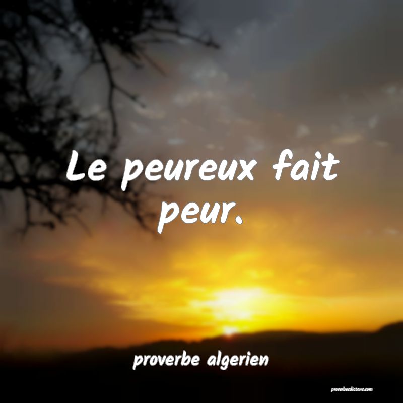 Proverbe Algerien