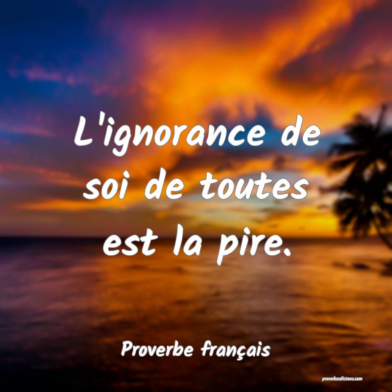 L Ignorance Est Pire Que Le Crime