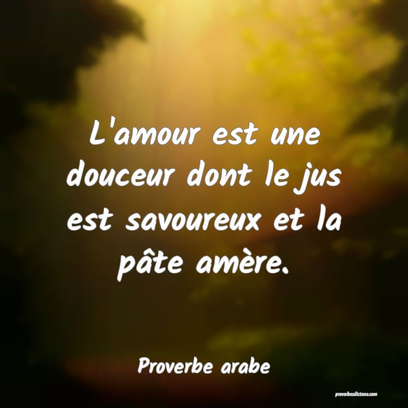 Proverbe Arabe Sur L Amour