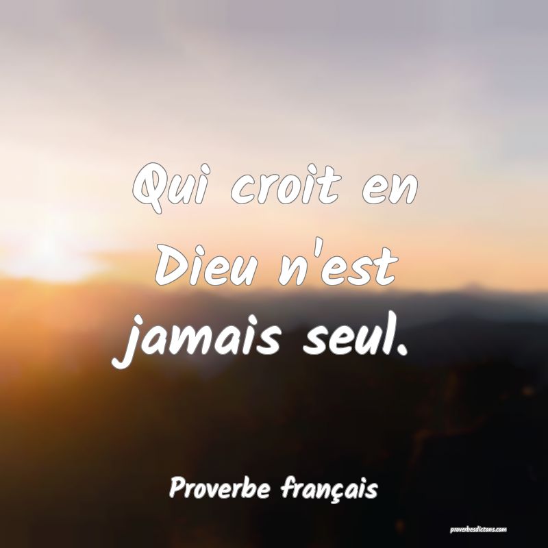 Comment Appelle-t-on Quelqu'un Qui Croit En Dieu Sans Religion Qui croit en Dieu n'est jamais seul....