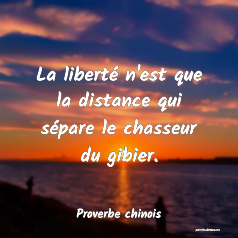 La Liberte N Est Que La Distance Qui Separe Le C