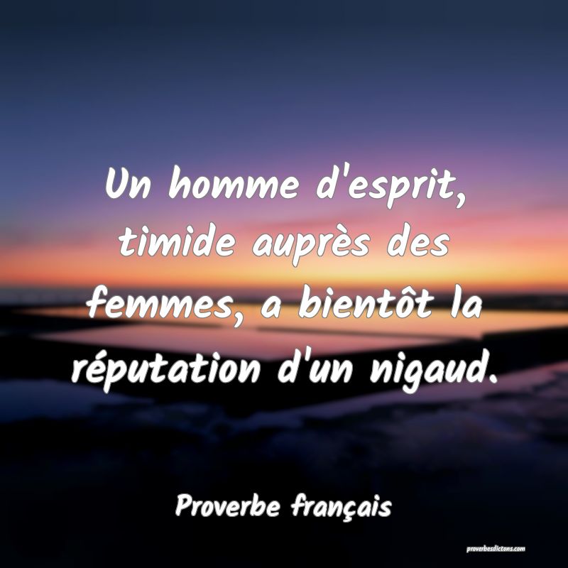 Un Homme D Esprit Timide Aupres Des Femmes A Bi