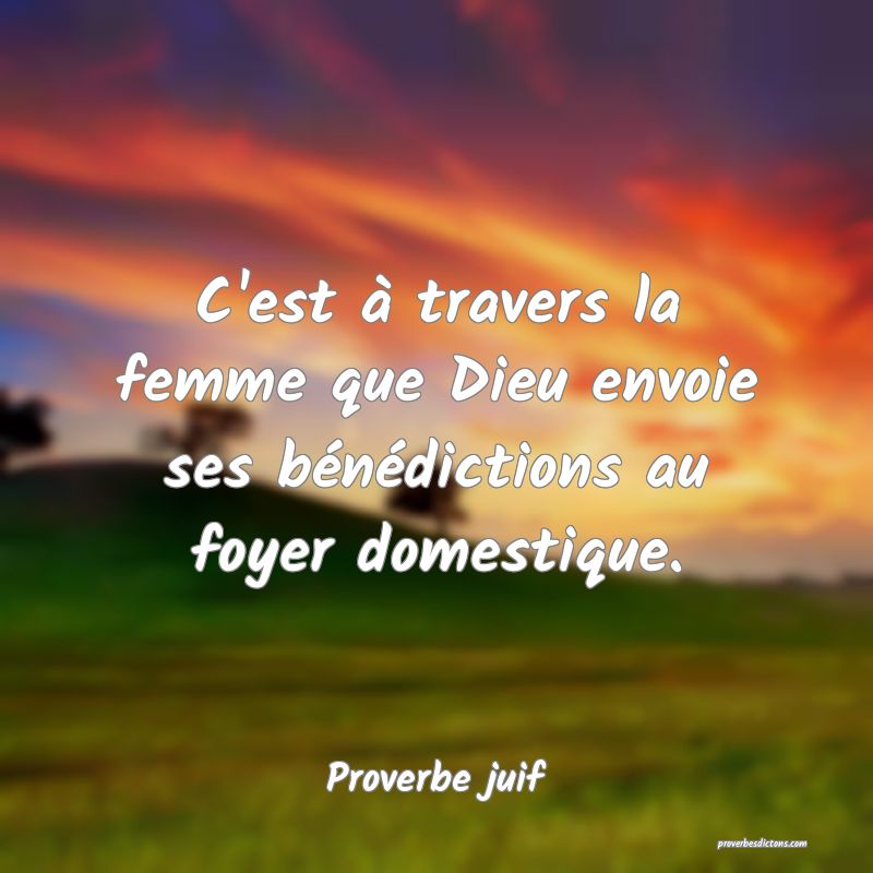 C Est A Travers La Femme Que Dieu Envoie Ses Ben C Est A Travers La Femme Que Dieu Envoie Ses Ben