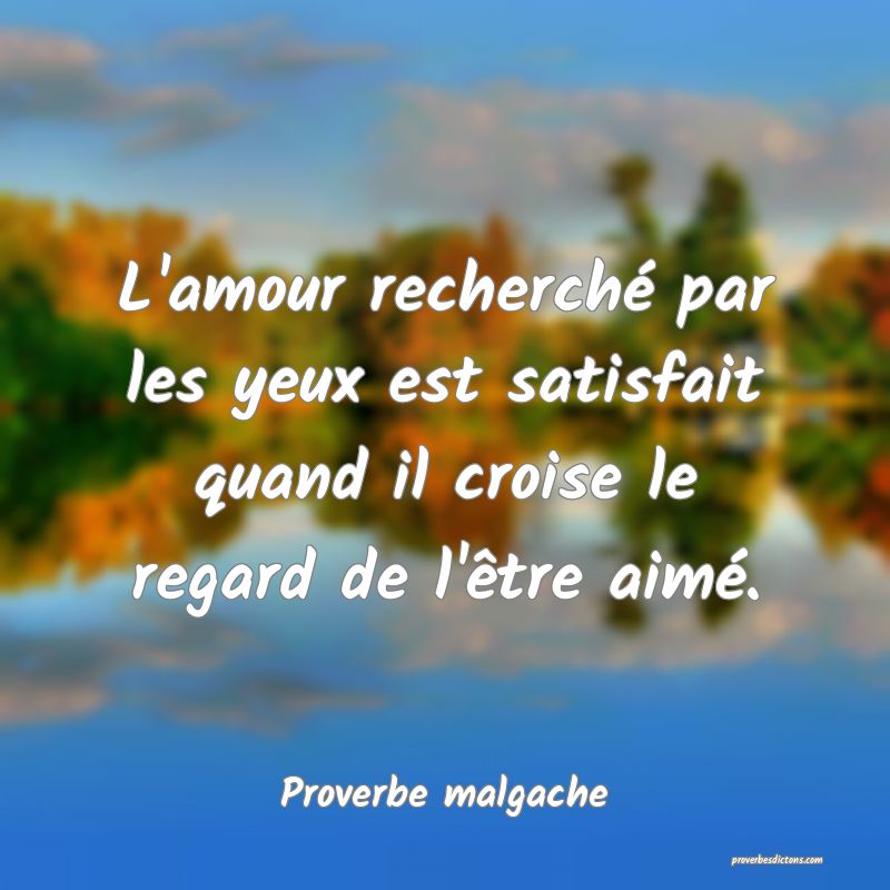 L Amour Recherche Par Les Yeux Est Satisfait Quan