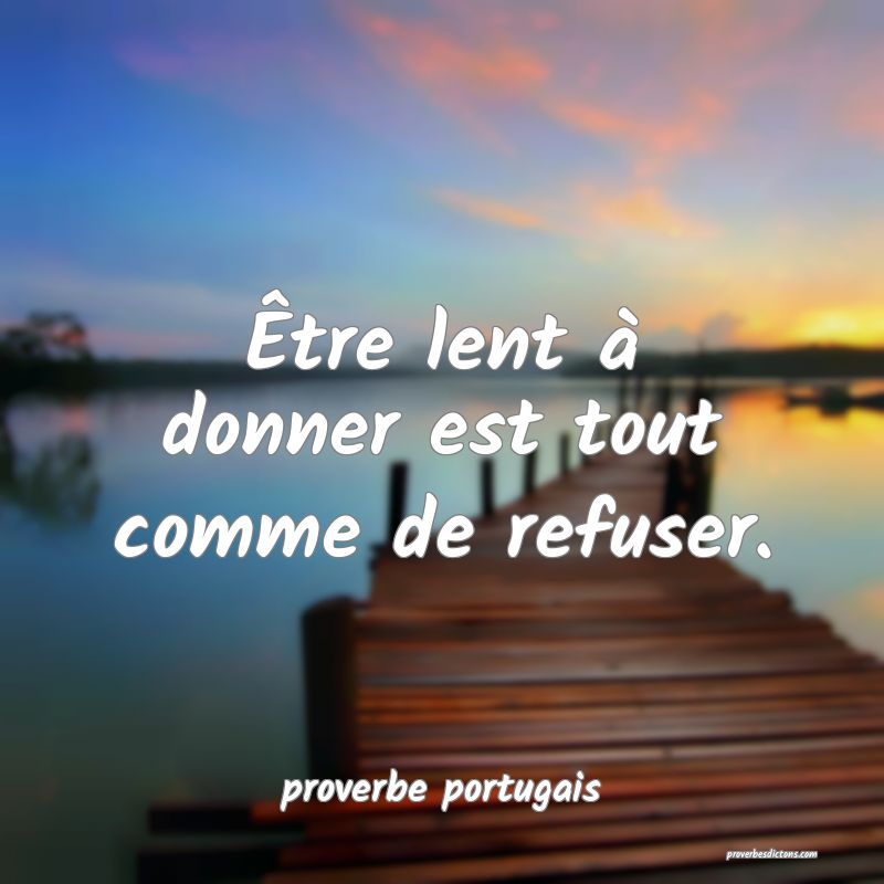 Proverbe Portugais