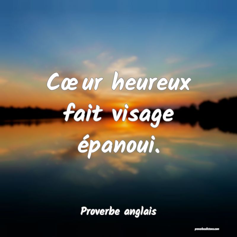  Cur heureux fait visage épanoui.