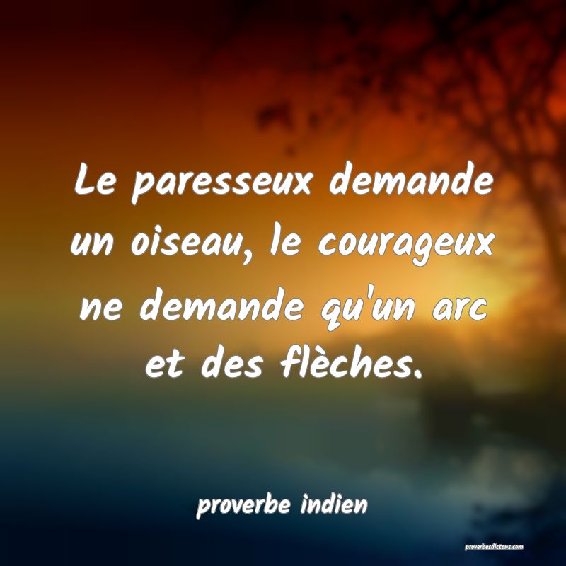 Proverbe Indien