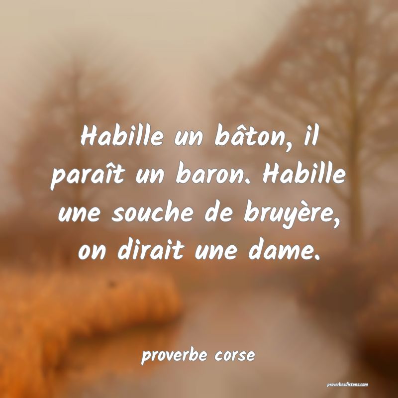 Proverbe Corse