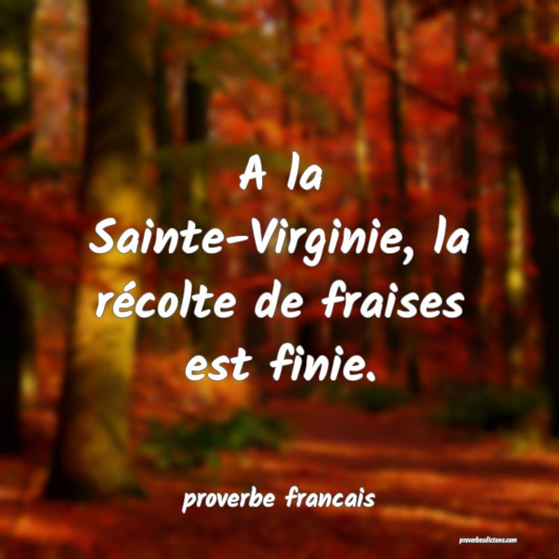 Sainte Virginie Calendrier 