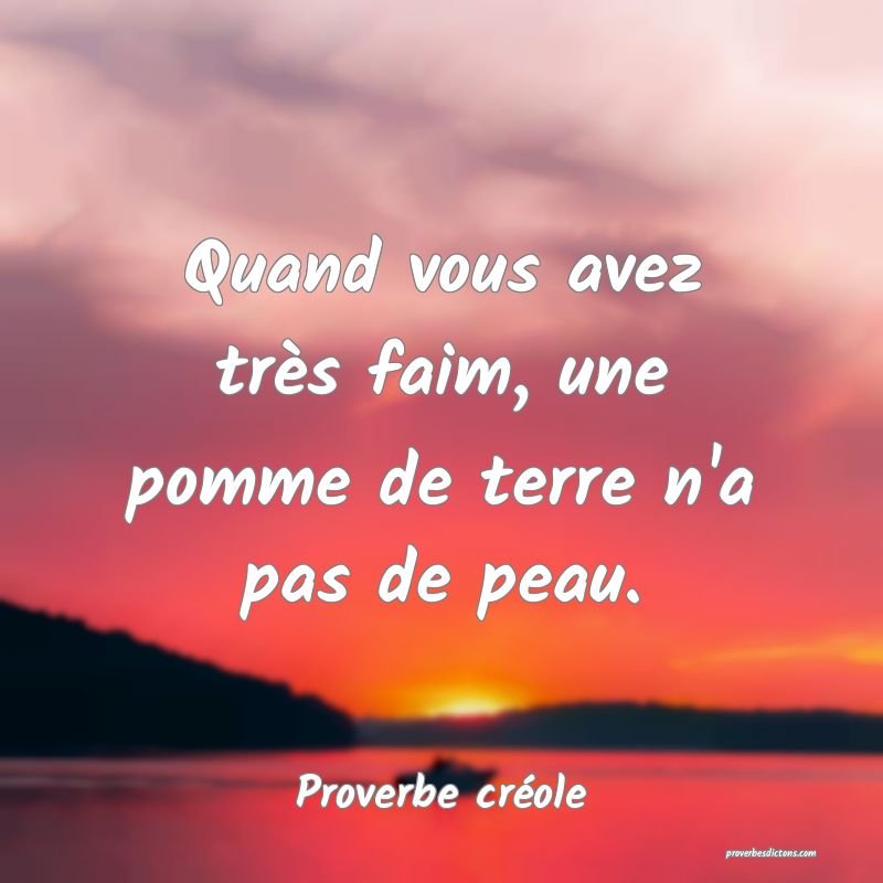 Quand Vous Avez Tres Faim Une Pomme De Terre N A