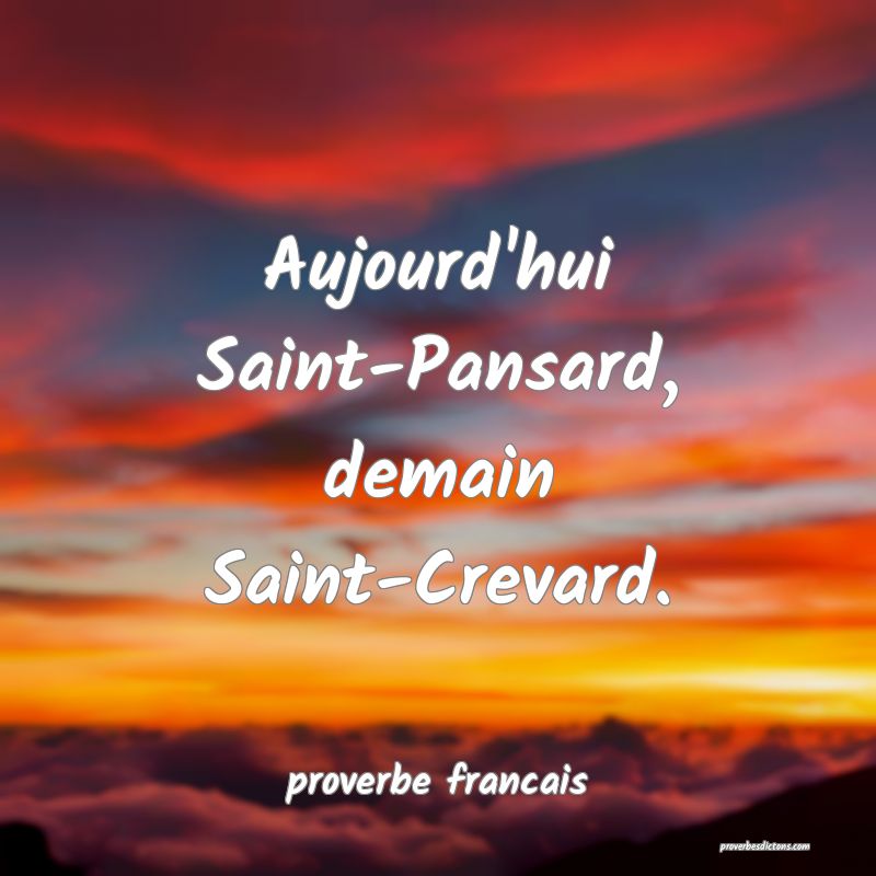 Aujourd'hui Saint-Pansard, demain Saint-Crevard.